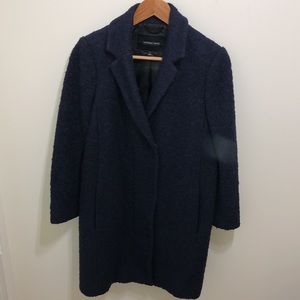 Andrew Marc Boucle Wool Notch Collar Coat